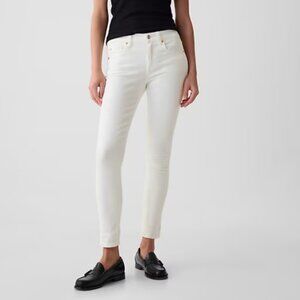 Gap 1969 White True Skinny Jeans - 26r